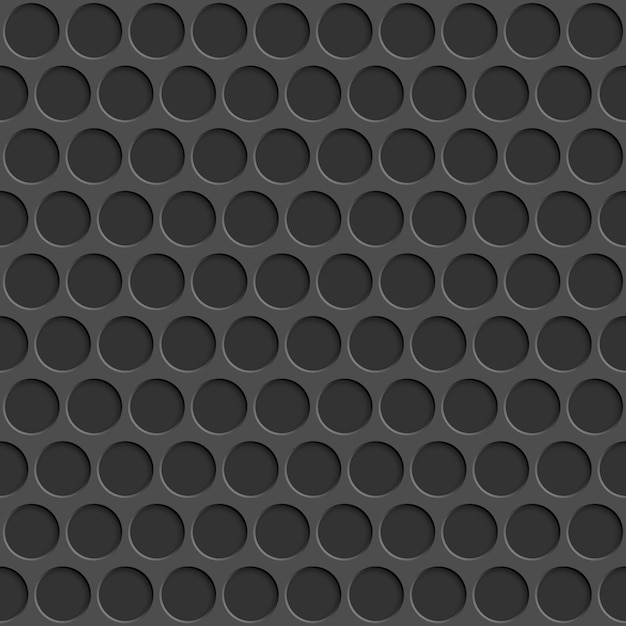 abstract seamless pattern with circle holes in gray colors