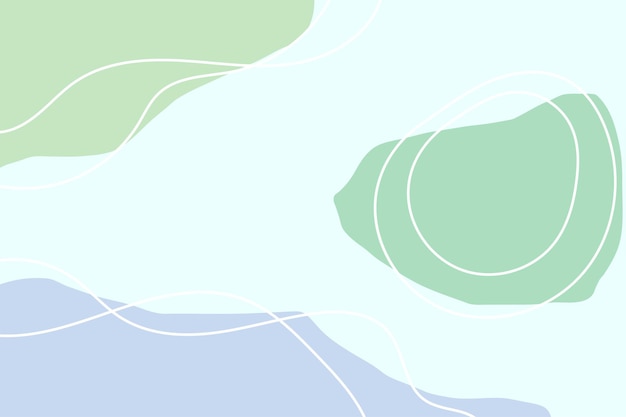 Abstract simple blob background with lines