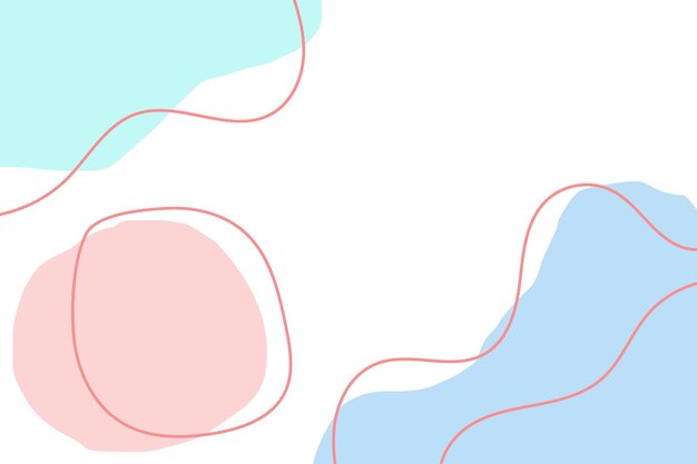 Abstract simple blob background with lines