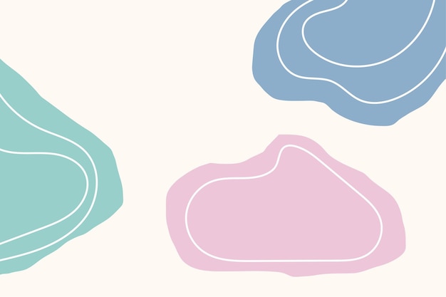 abstract simple blob background with lines