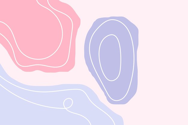abstract simple blob background with lines