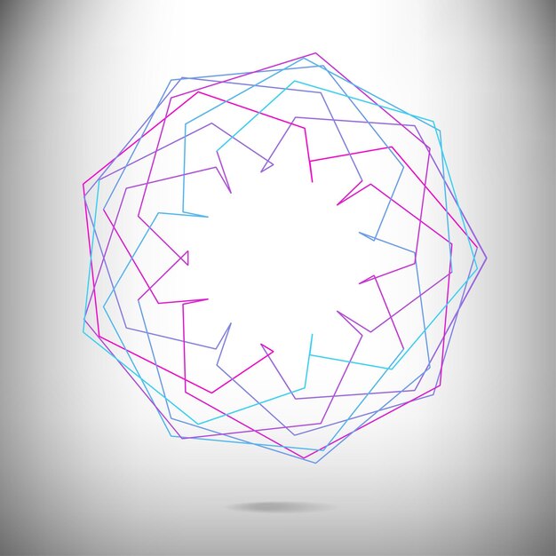 Abstract spirograph element Vector spirograph