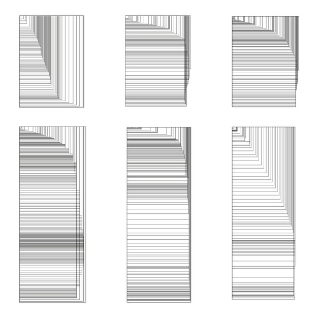 Abstract stripes design Vertical linear pattern Black and white vector Bold geometric art
