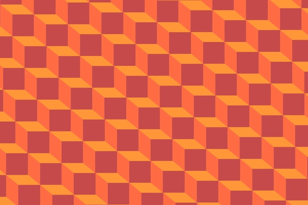 Abstract symmetrical pattern simulating threedimensional cubes