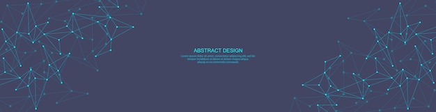 Abstract technology background of global network connection and communication