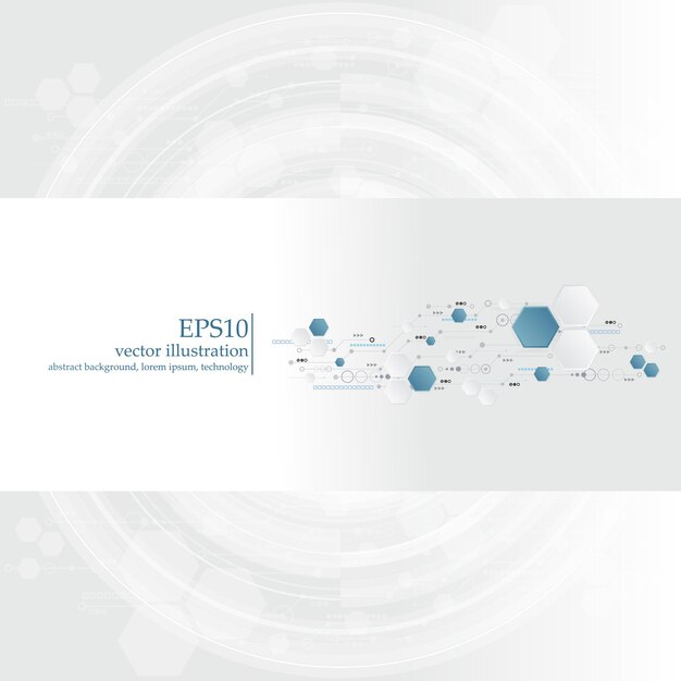 abstract technology background with various technological elements. vector illustration. eps 10