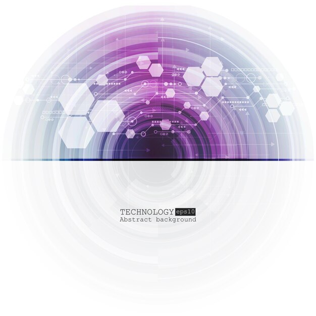 abstract technology background with various technological elements. vector illustration. eps 10