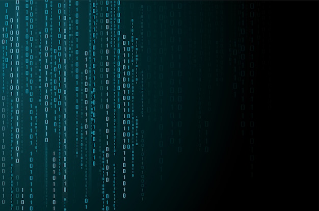 abstract technology. binary code background