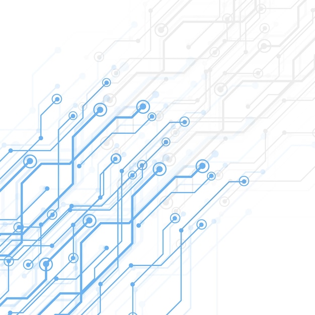 abstract technology circuit board vector background free vector