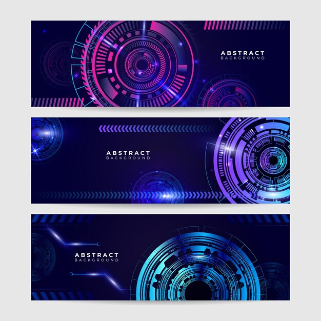 abstract technology concept circuit board high computer color background vector illustration