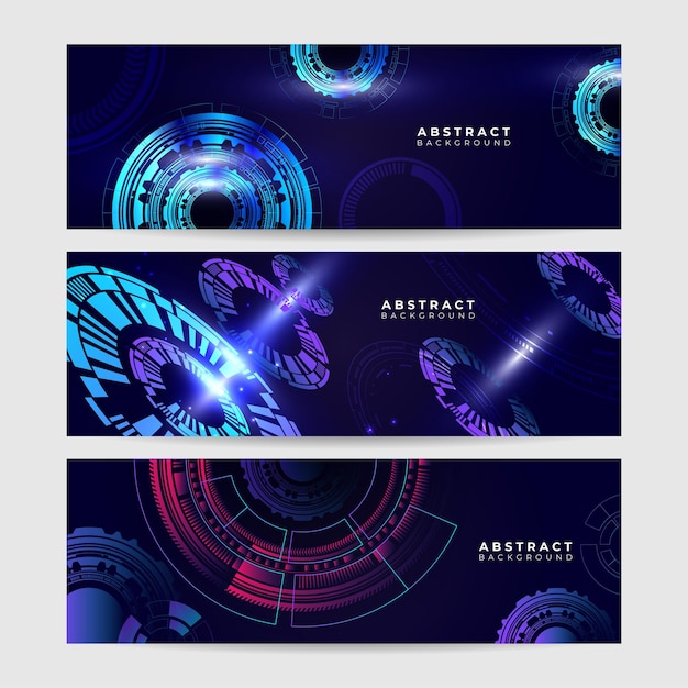 abstract technology concept circuit board high computer color background vector illustration