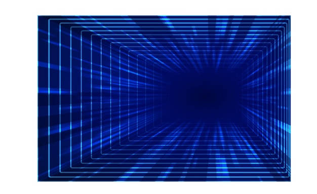 Abstract technology digital futuristic concept stripes lines with glowing light rays speed motion