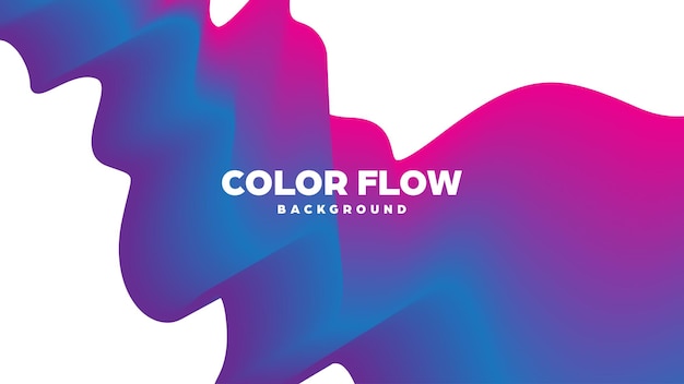 Abstract trendy geometric background with liquid gradient colorful dynamic curve wave modern motion