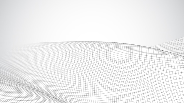 abstract vector 3d background with bends and wave