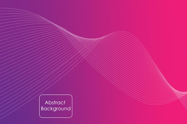 Abstract vector background with wavy lines Futuristic technology style Elegant background for busi