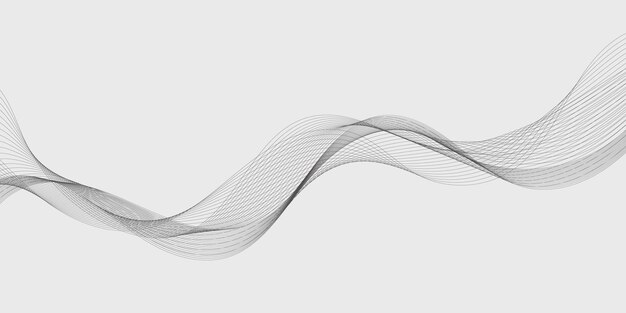 abstract wave element for design digital frequency track equalizer stylized line art background