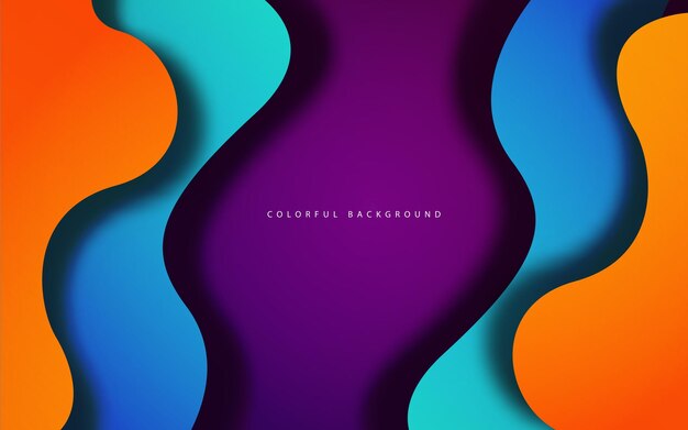 abstract wave shape overlap layer background