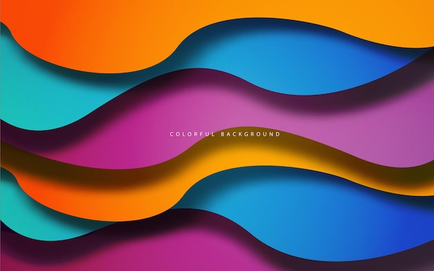abstract wave shape overlap layer background