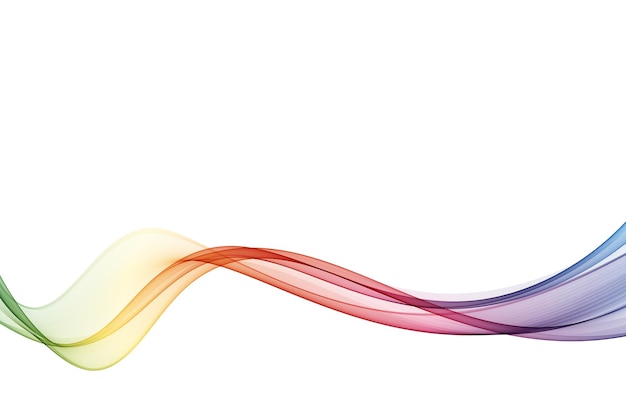 Abstract wave vector background Spectrum color Flow of transparent color wave