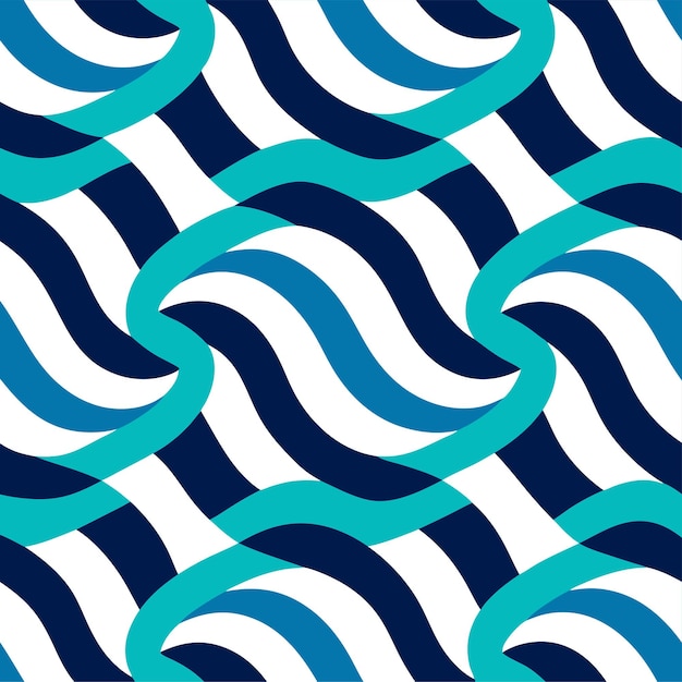 abstract wavy lines seamless pattern vector art and illustration