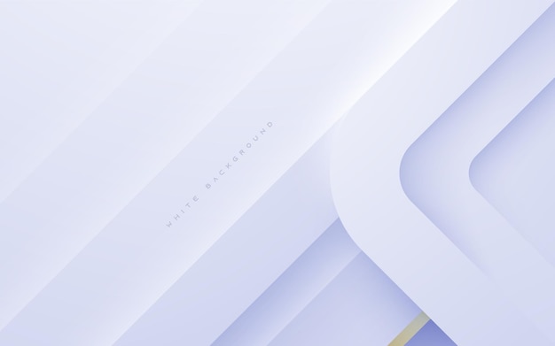 abstract white background geometric shape light and shadow abstract design vector