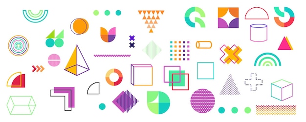 Abstraktní Bauhaus geometrický vektor pozadí se vzorem kruhu