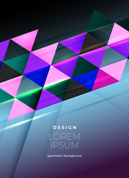 Abstraktní geometrické složení tvoří moderní pozadí