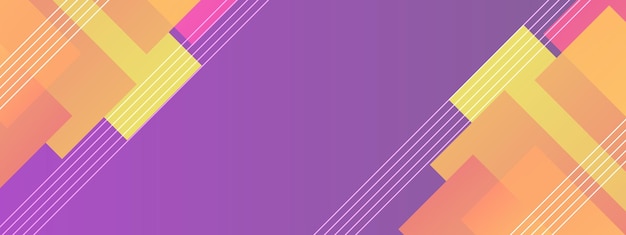 Abstraktní jednoduchý barevný gradient geometrický návrh šablony pozadí banneru