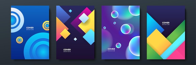 Abstraktní, moderní gradient plynulého geometrického vzoru, textura pozadí pro návrh obálky plakátu. Minimální barevný gradient šablony banneru. Moderní vektorový vlnový tvar pro brožury