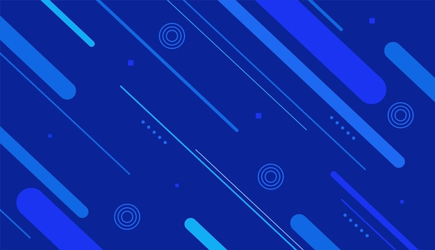 Abstraktní modré pozadí s liniemi, vektorový design