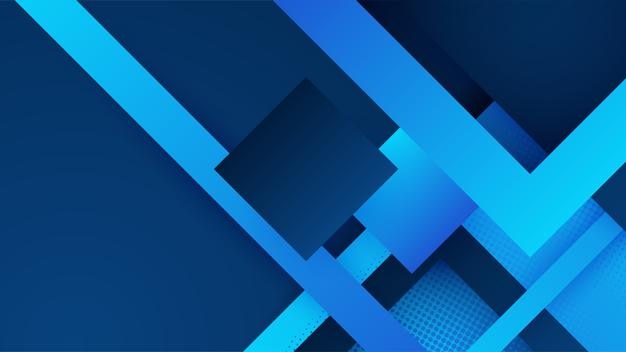 Abstraktní návrh s modrým geometrickým pozadím Modrý banner pozadí Vektorový abstraktní návrh banneru šablona pozadí se vzorem grafického návrhu
