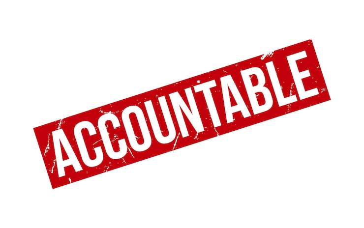 Vektor accountable rubber stamp seal vector