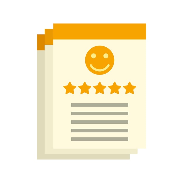 Achievement reputation icon Flat illustration of achievement reputation vector icon for web design