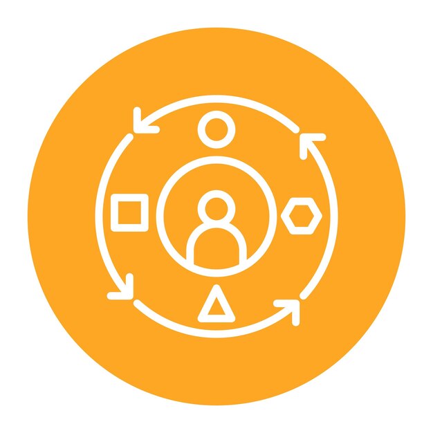 adaptability icon vector image can be used for core values