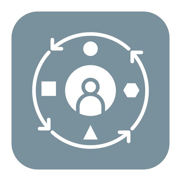 adaptability icon vector image can be used for core values