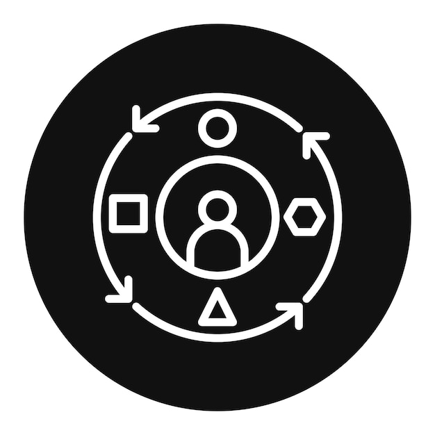 adaptability icon vector image can be used for core values