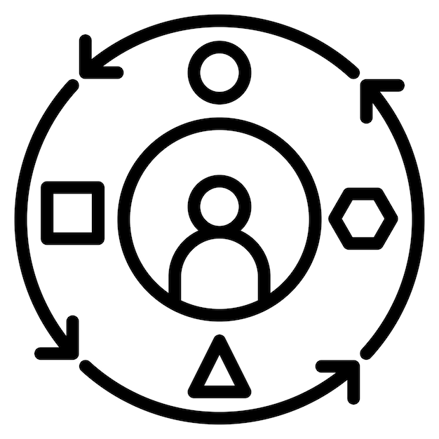 adaptability icon vector image can be used for core values