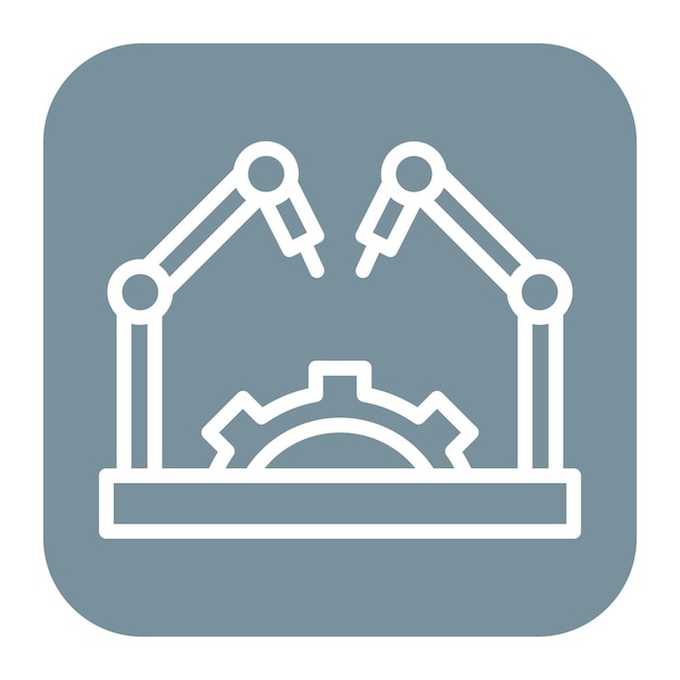 Advanced Robotics icon vector image Can be used for Industry