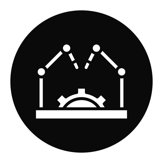 Advanced Robotics icon vector image Can be used for Industry