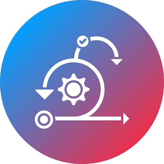 agile icon vector image can be used for project management