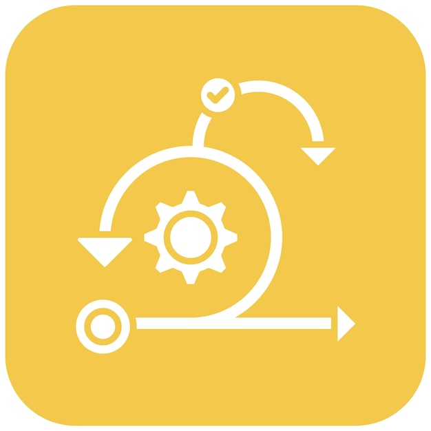 agile icon vector image can be used for project management