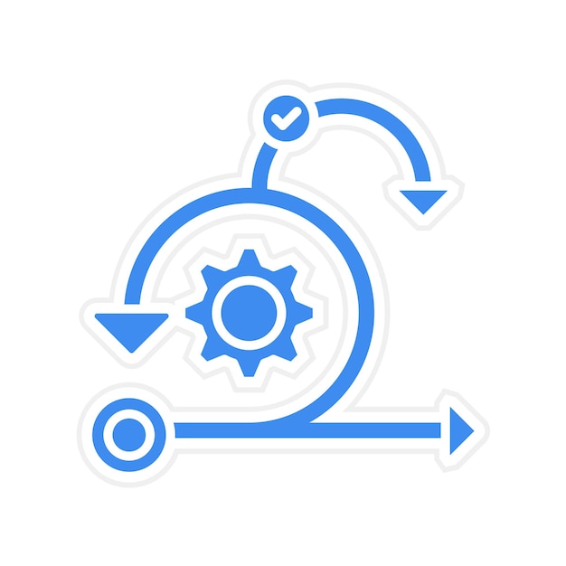 agile icon vector image can be used for project management