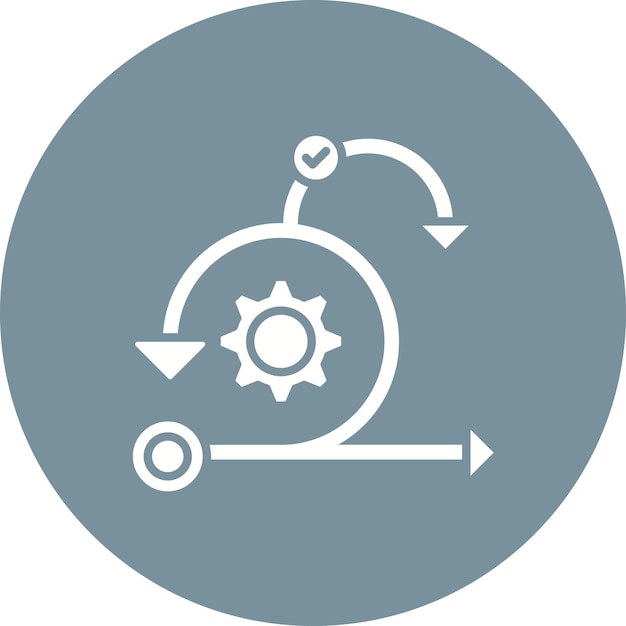 agile icon vector image can be used for project management