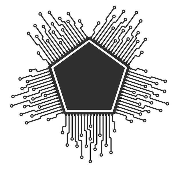 AI CPU GPU microchip icon Machine learning micro chip symbol ML icon Artificial intelligence