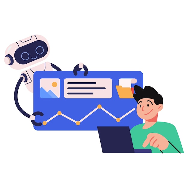 AI robot bussiness assistant