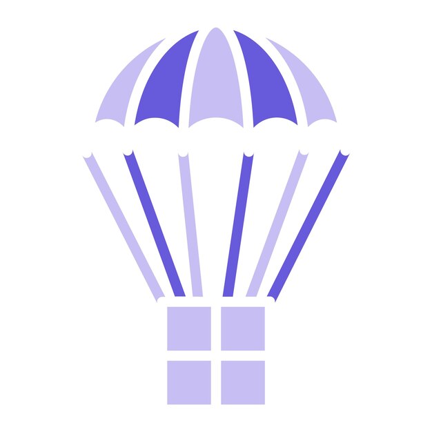 air balloon delivery icon