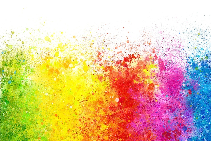 Vektor akvarelová ilustrace festivalu holi