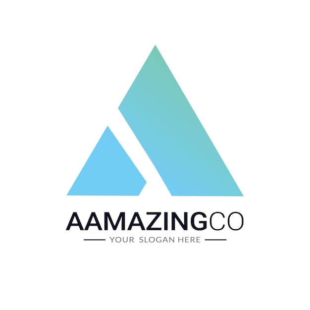 Amazing Co Business Company logo design template with A letter icon