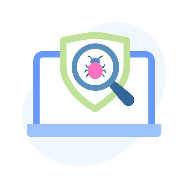 an amazing vector of antivirus in trendy design style