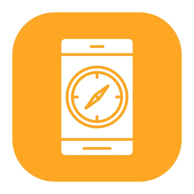 an icon with an orange background that says  power